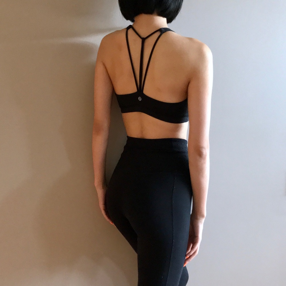Lululemon strappy black sports bra - Picture 5 of 8